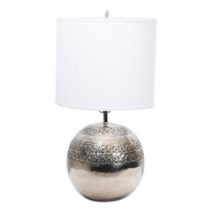 Polished Nickel Lamp by Sarreid Ltd
