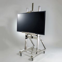 Polished Nickel TV Stand