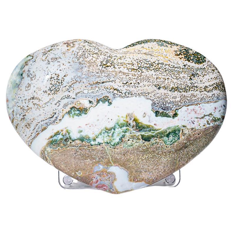 Polished Ocean Jasper Heart from Madagascar (11.5 lbs) For Sale