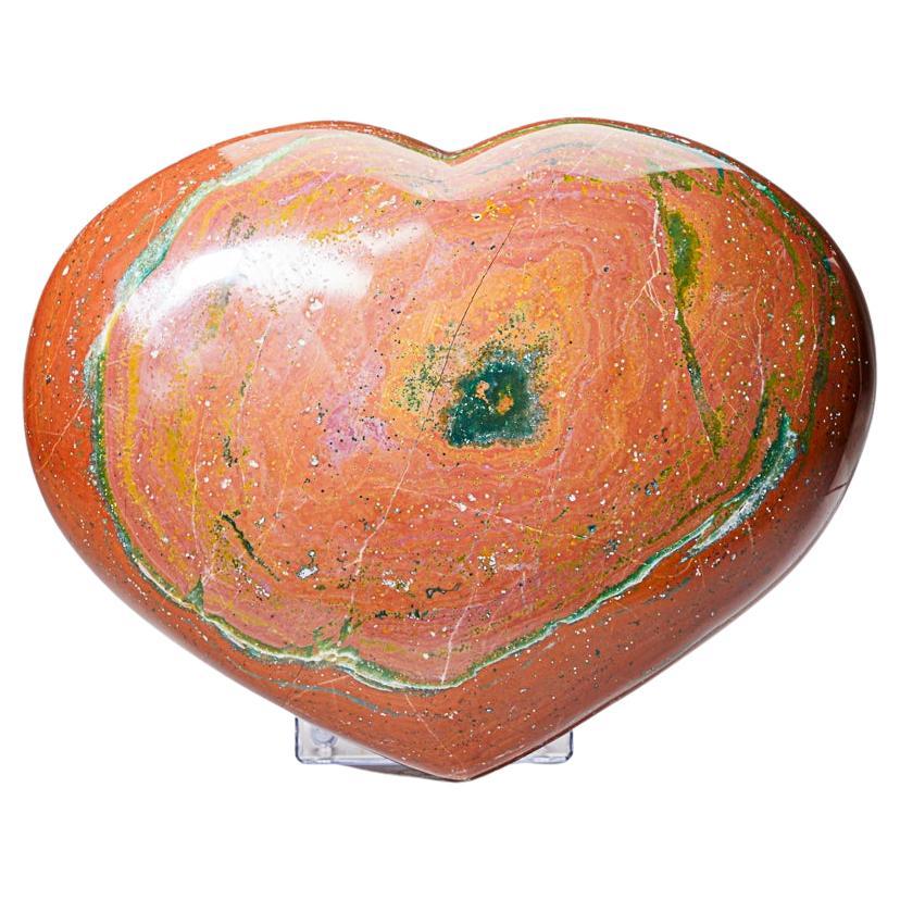 Polished Ocean Jasper Heart from Madagascar (13.5 lbs) For Sale