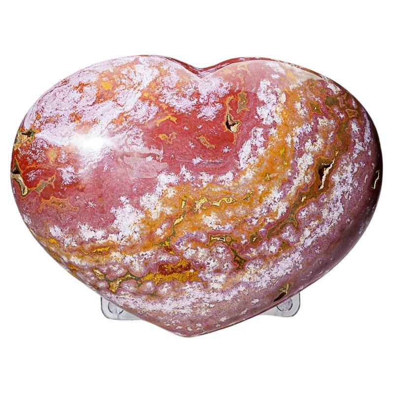 Polished Ocean Jasper Heart from Madagascar (18.5 lbs) For Sale