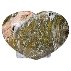 Polished Ocean Jasper Heart from Madagascar (18.5 lbs)