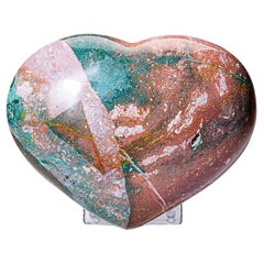 Polished Ocean Jasper Heart from Madagascar (8 lbs)