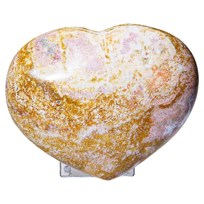 Polished Ocean Jasper Heart from Madagascar (8.4 lbs) For Sale