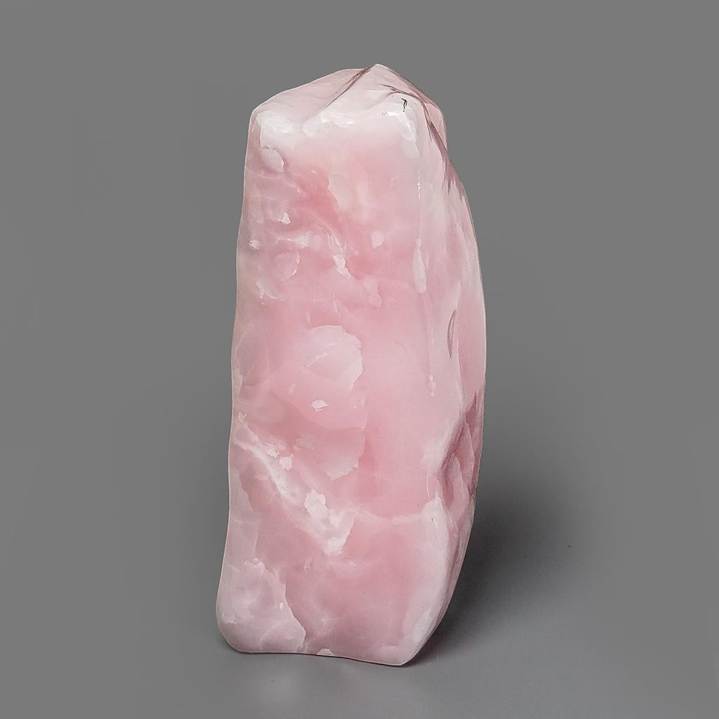 Pakistani Polished Pink Mangano Calcite from Pakistan (18 lbs) For Sale