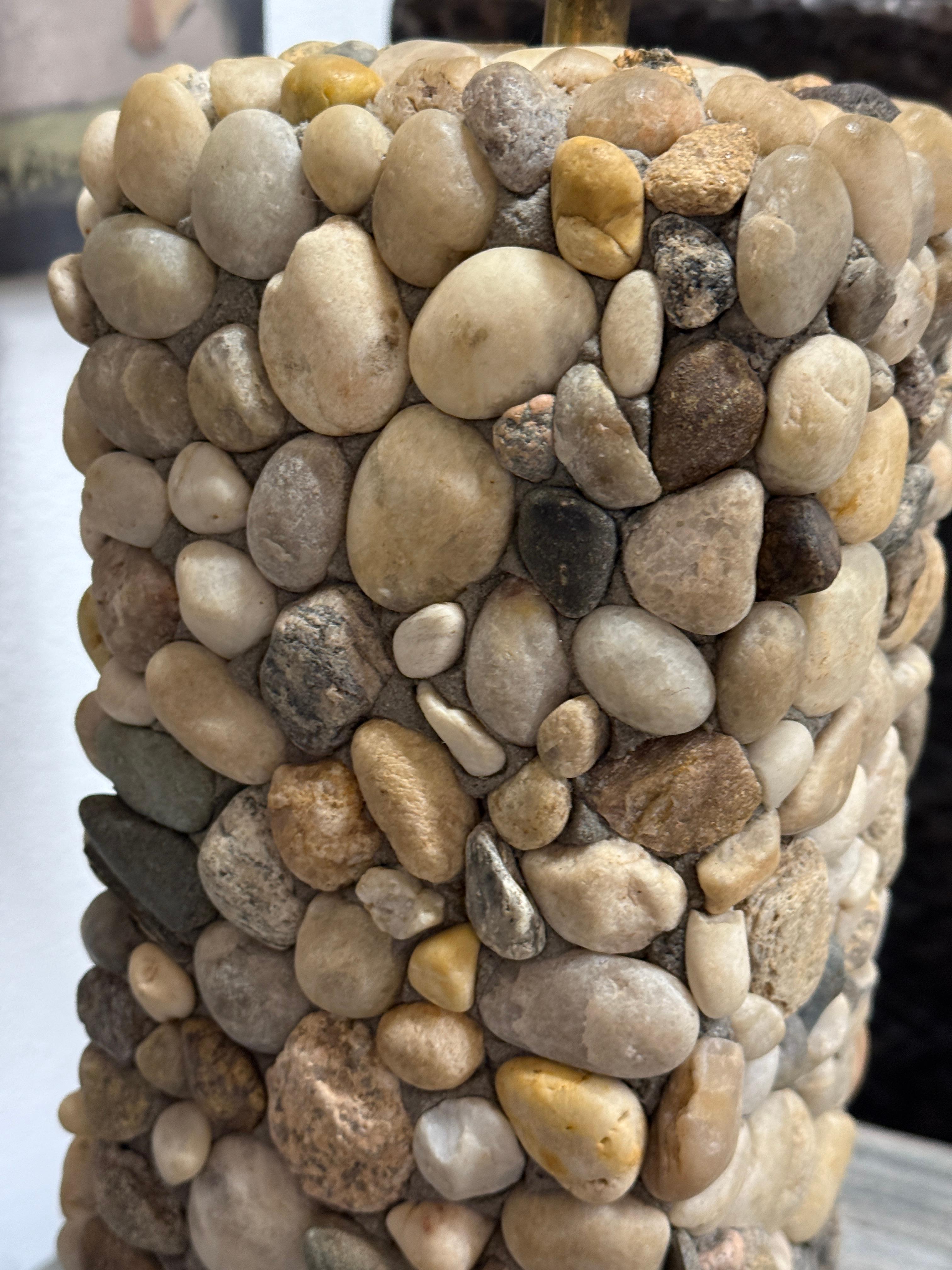 Polished River Rock Lamp en venta 3
