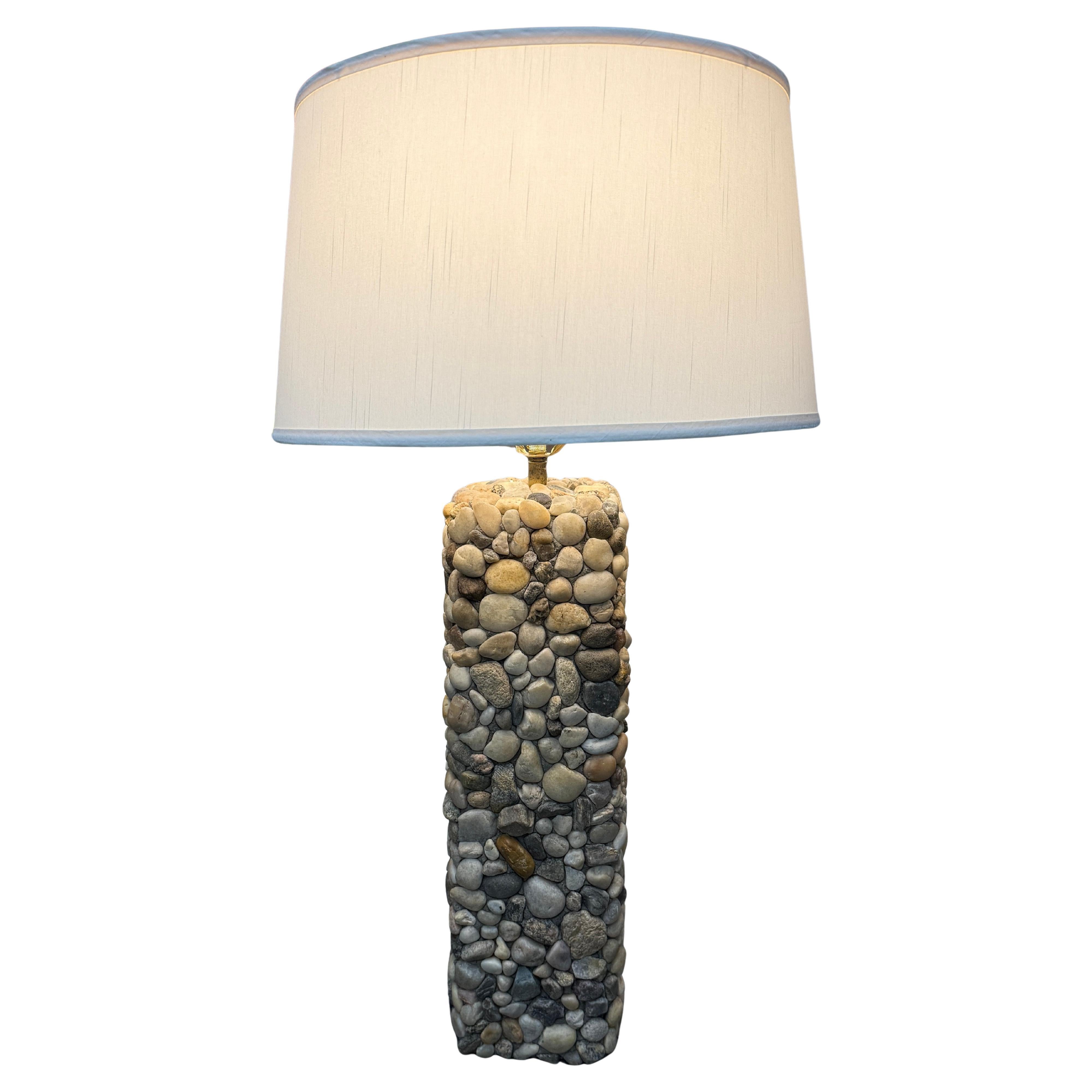 Polished River Rock Lamp