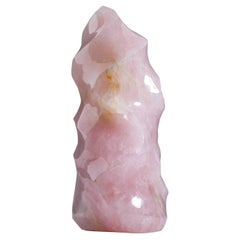 Quartz rose poli de forme libre provenant du Brésil (11,6 lbs)