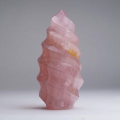 Rosenquarz-Flammenstein aus Brasilien (4,6 lbs)