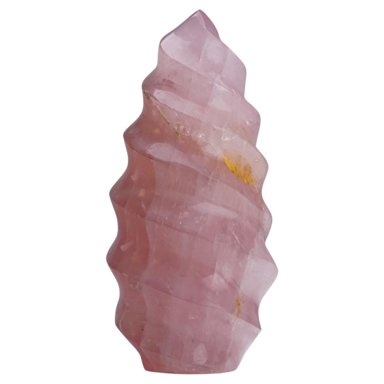 Rose Quartz Flame Stone From Brazil (4.6 lbs) For Sale