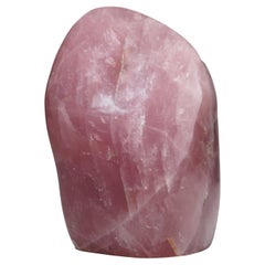 Quartz rose poli de forme libre provenant du Brésil (19,2 livres)