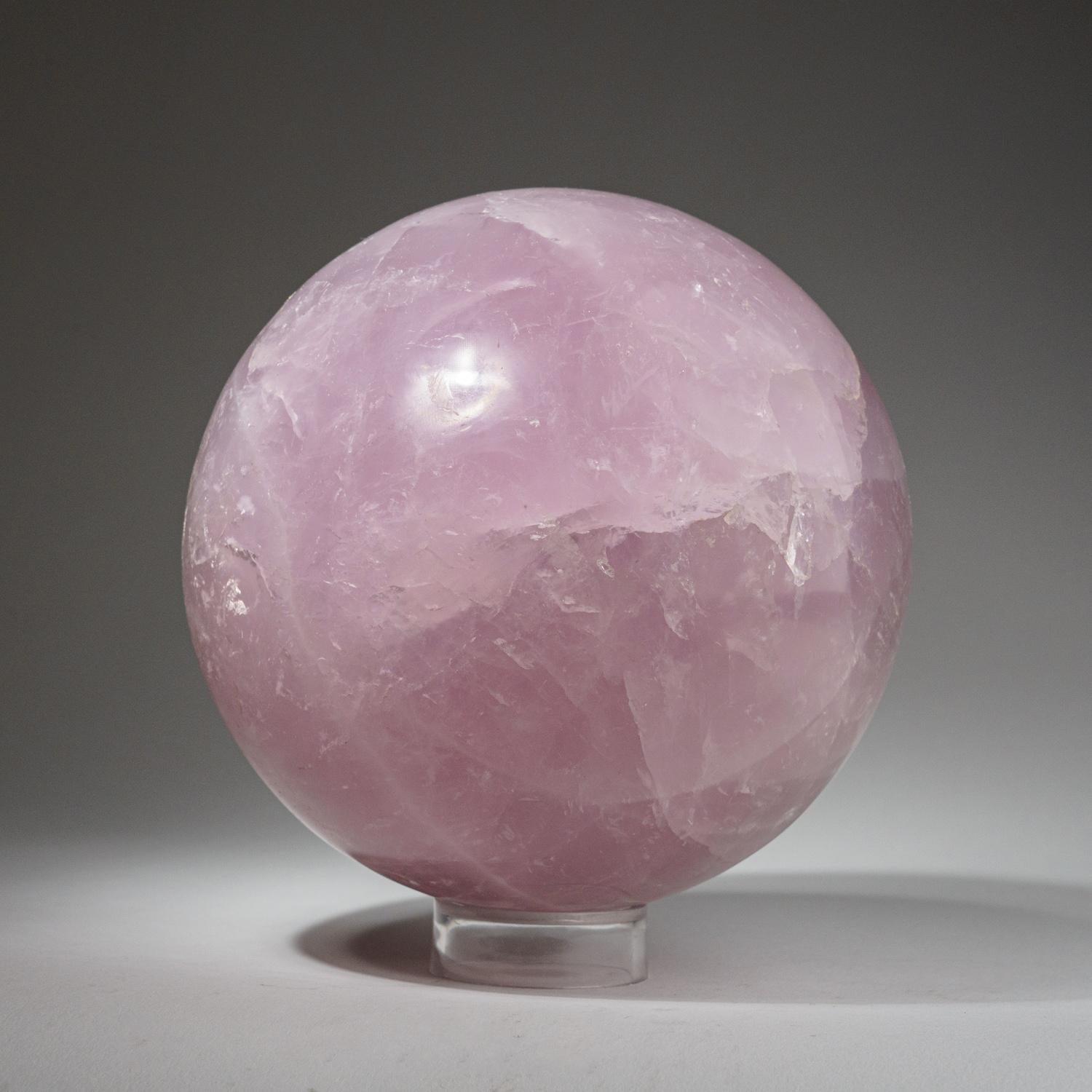 Malagasy Polished Rose Quartz Sphere from Madagascar (10.2 lbs)