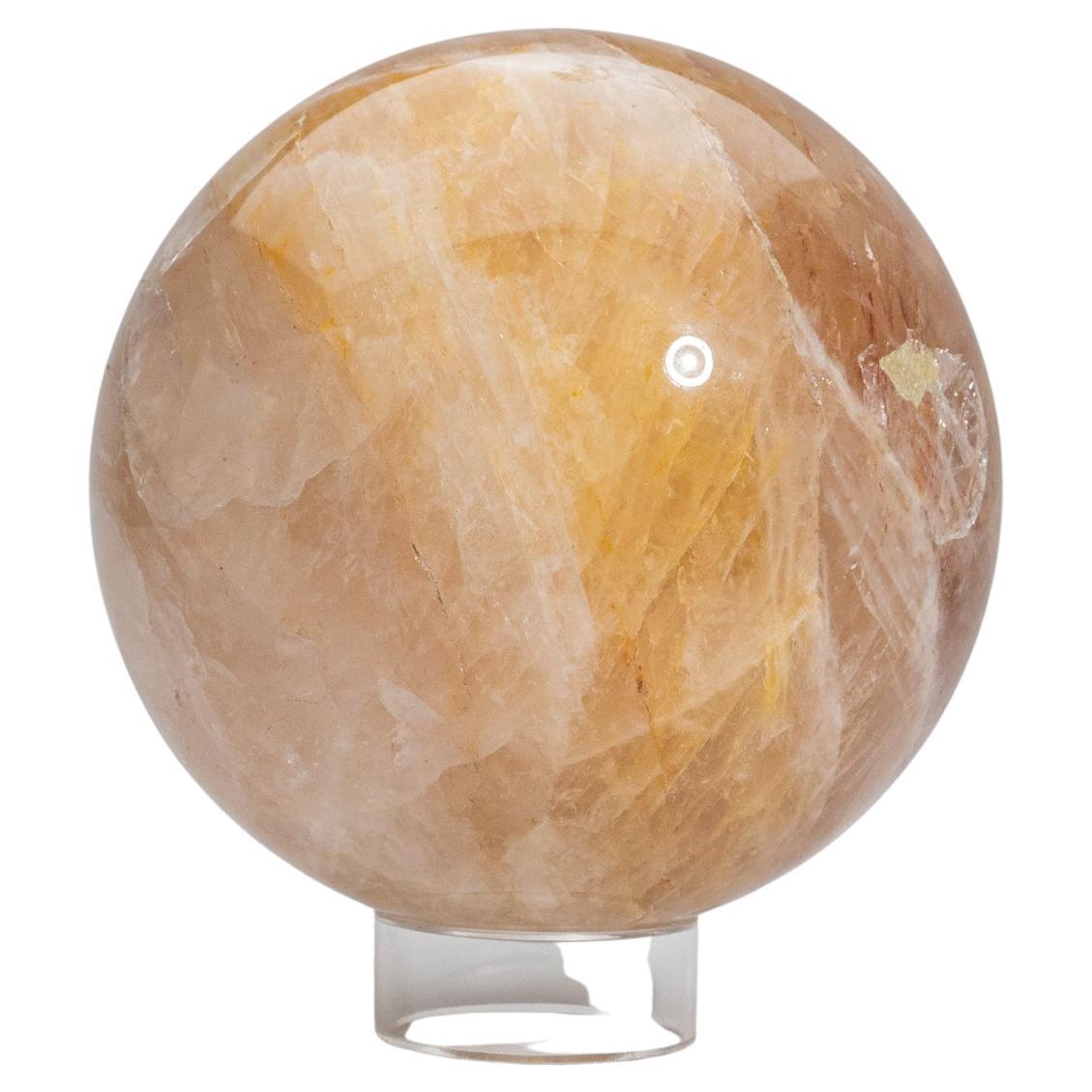 Rose Quartz Sphere from Madagascar (6.75" Diameter, 17.2 lbs) For Sale