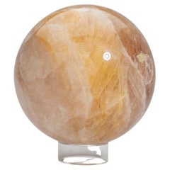 Sphère en quartz rose poli de Madagascar (6,75" de diamètre, 17,2 lbs)