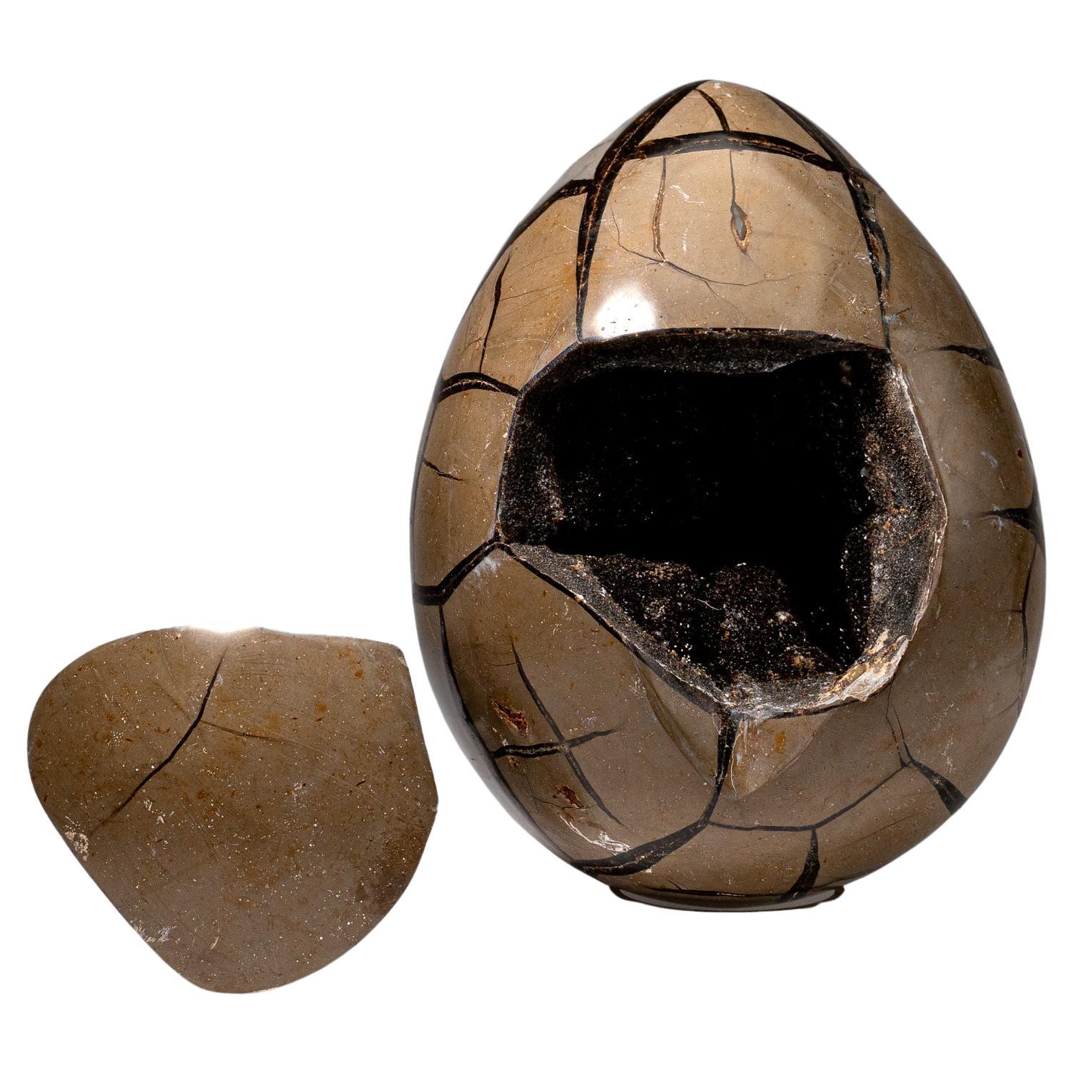 Uovo di geode druzico settario lucidato del Madagascar (20 lbs)