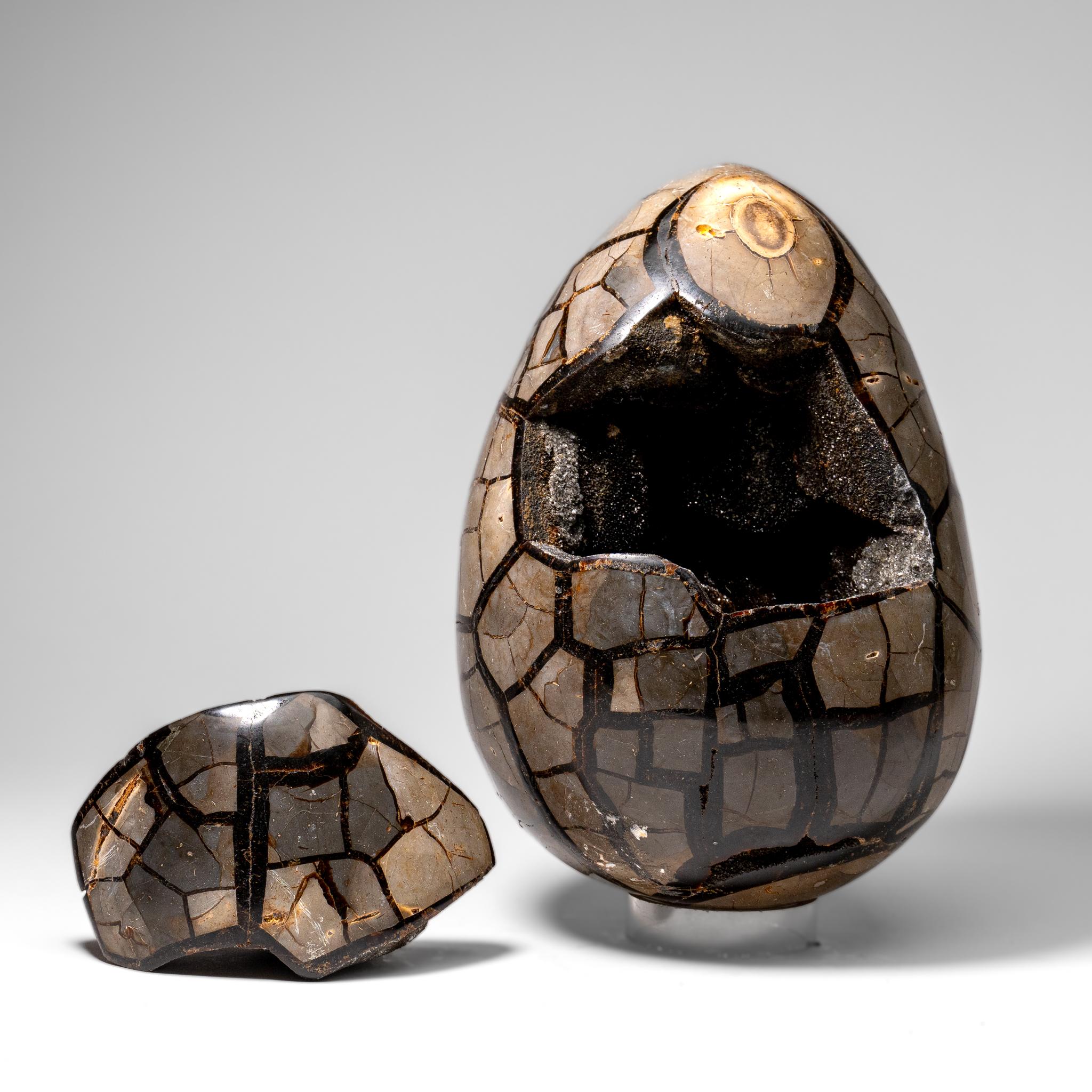 Uovo di geode druzico settario lucidato del Madagascar (24 lbs) in vendita 9