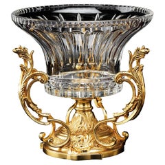 Polished Shaped Crystal Bowl by Modenese Luxury Interiors