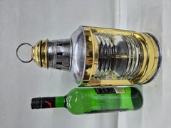 Polished Ship's Bow Lantern by Perko with Brass Top