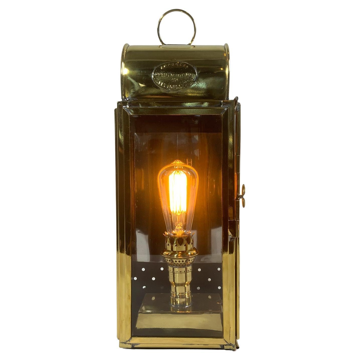 Polished Ships Cabin Lantern by Davey of London