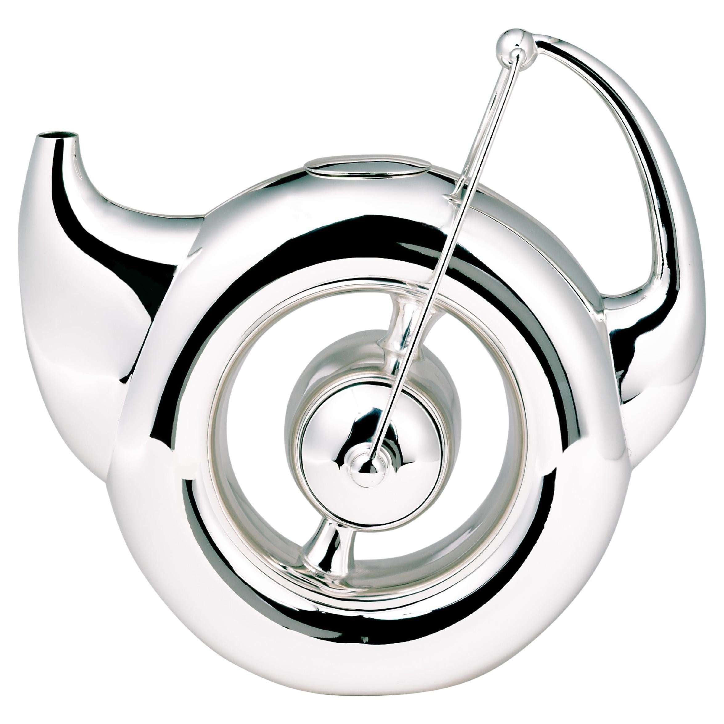 Polished Silver Decantor, Sculptural Object by Raju Peddada - "Arno" For Sale