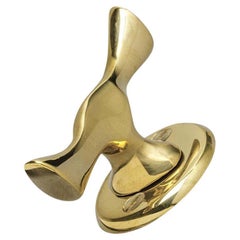 Polished Solid Brass Batlló Butterfly Rotary by Antoni Gaudi
