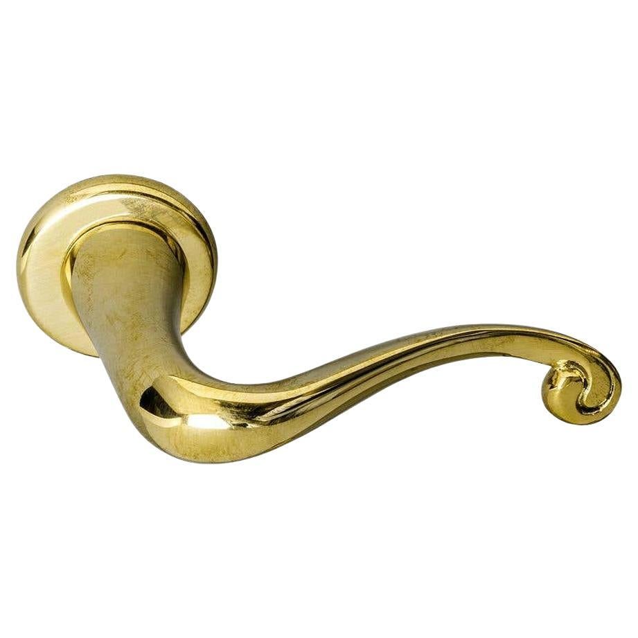 Polished Solid Brass Batlló Door Handle by Antoni Gaudi, Individual Item For Sale