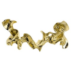 Polished Solid Brass Calvet Door Handle by Antoni Gaudi