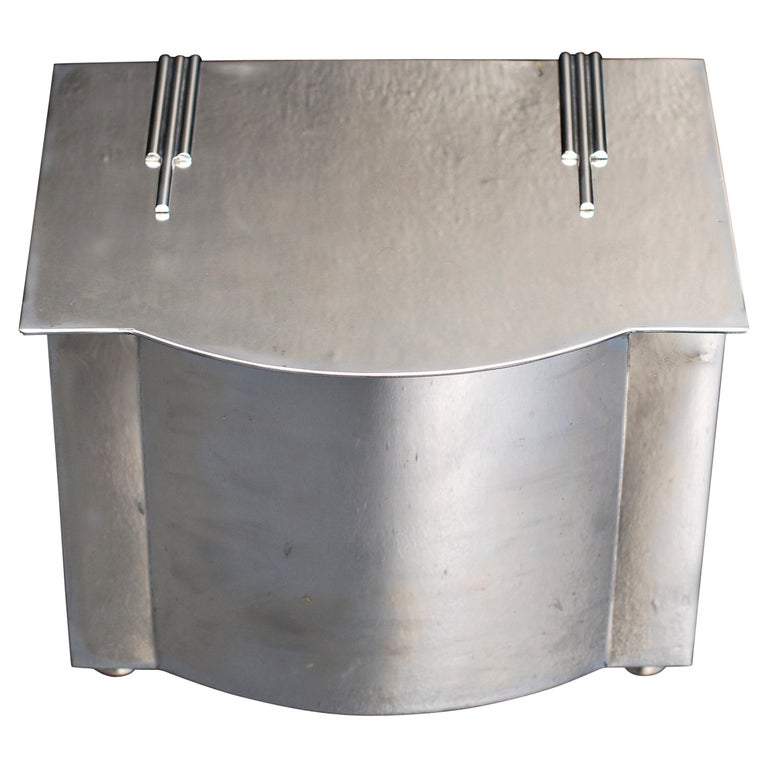English Polished Steel Coal Bucket at 1stDibs
