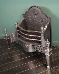 Polished Steel Serpentine Dog Grate