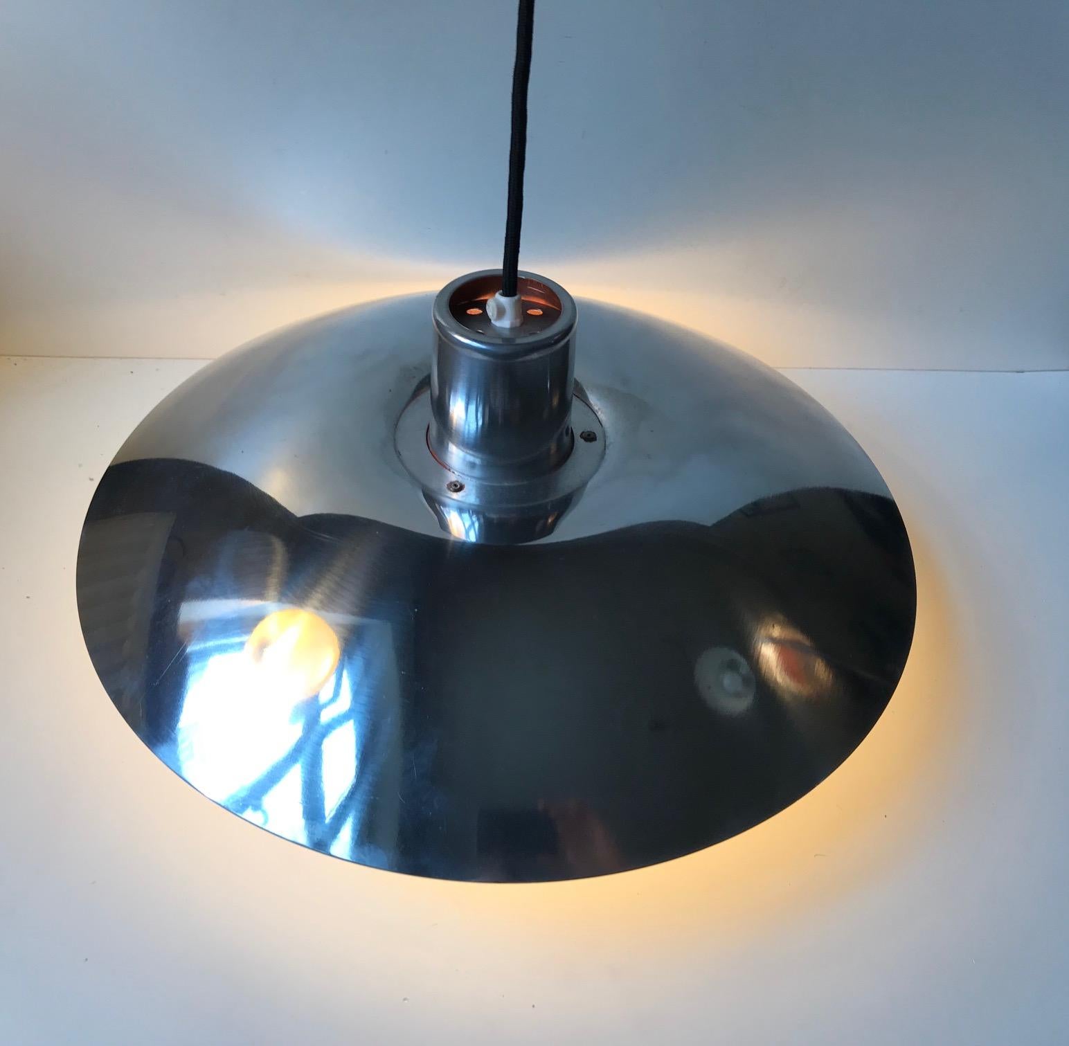 Polished Steel PH 4/3 Ceiling Lamp by Poul Henningsen for Louis Poulsen, 1960s 3