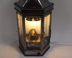 Polished Steel Ship or Yacht Cabin Lantern