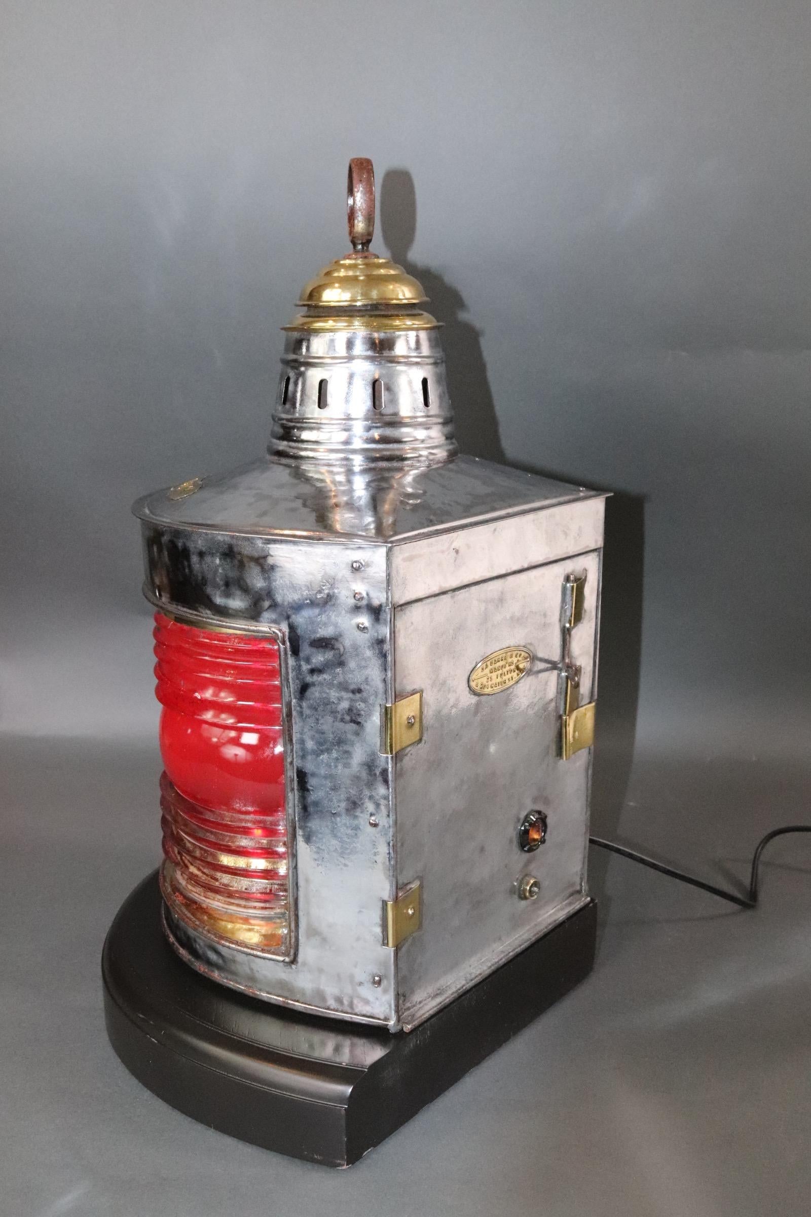 Polished Steel Ships Lantern 2