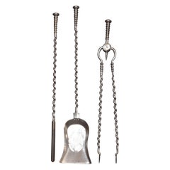 Ensemble d'outils pour le feu Triple companion en acier poli