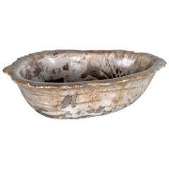 Polished Stone Wood Bowl