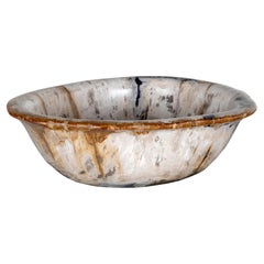 Polished Stone Wood Bowl