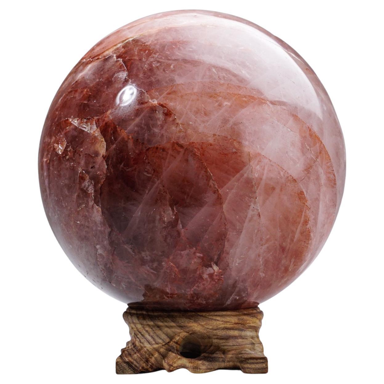 Strawberry Quartz Sphere from Madagascar For Sale