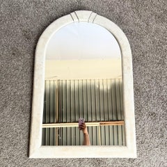 Polished Tessellated Stone Wall Mirror With Brass Inlay by Alexvale Furniture