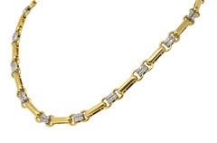 Tiffany & Co. 1.05 Carat Diamond 18 Karat Two-Tone Gold Necklace