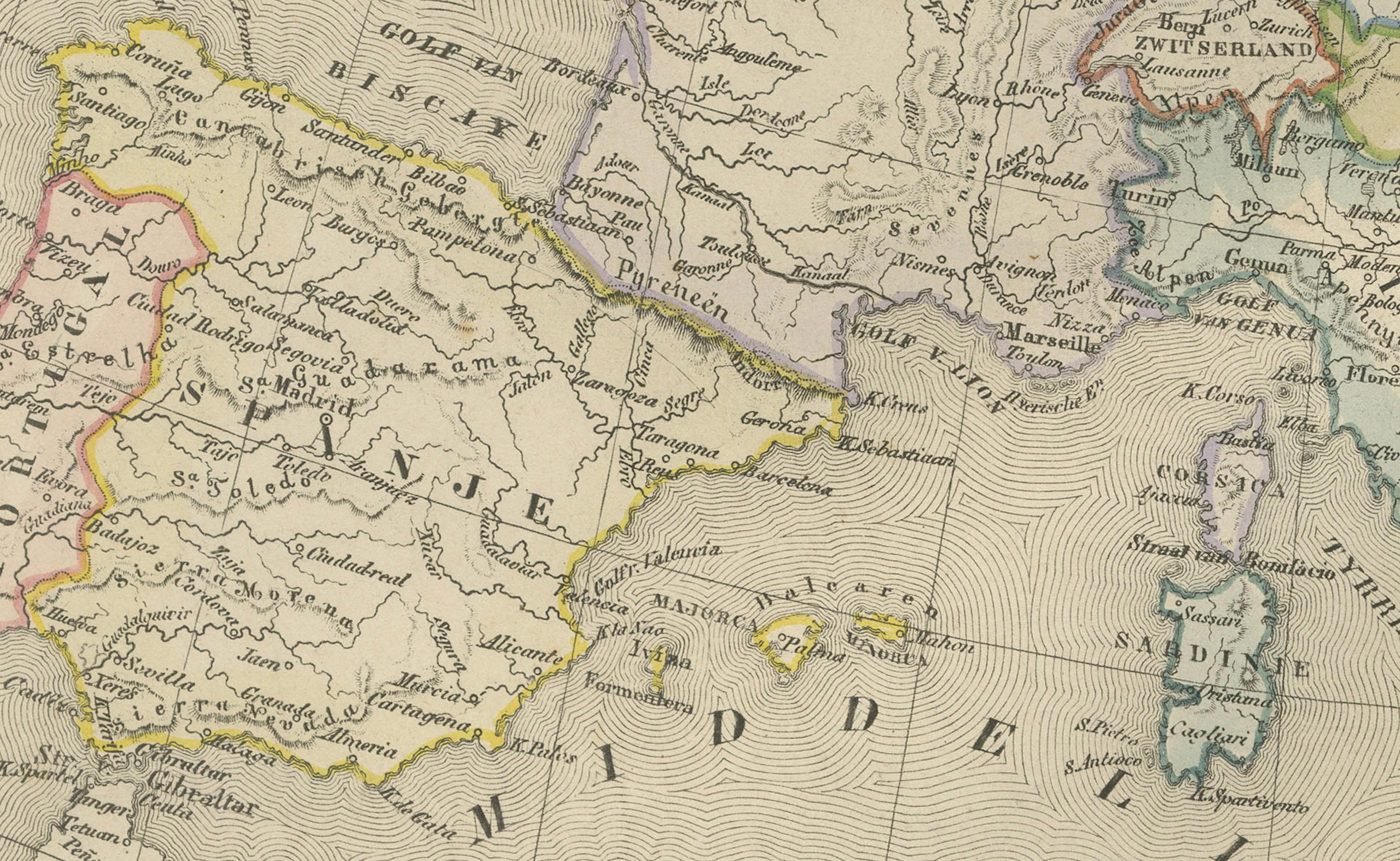 Título: Mapa político de Europa - Nieuwe Hand-Atlas de Frijlink & van Otterloo, 1876

Descripción:
Este mapa holandés del siglo XIX titulado 