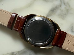 Poljot (USSR) 34 x 42mm stainless steel gold coloured case, patination, c1967