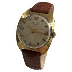 Poljot (USSR) 34 x 42mm stainless steel gold coloured case, patination, c1967