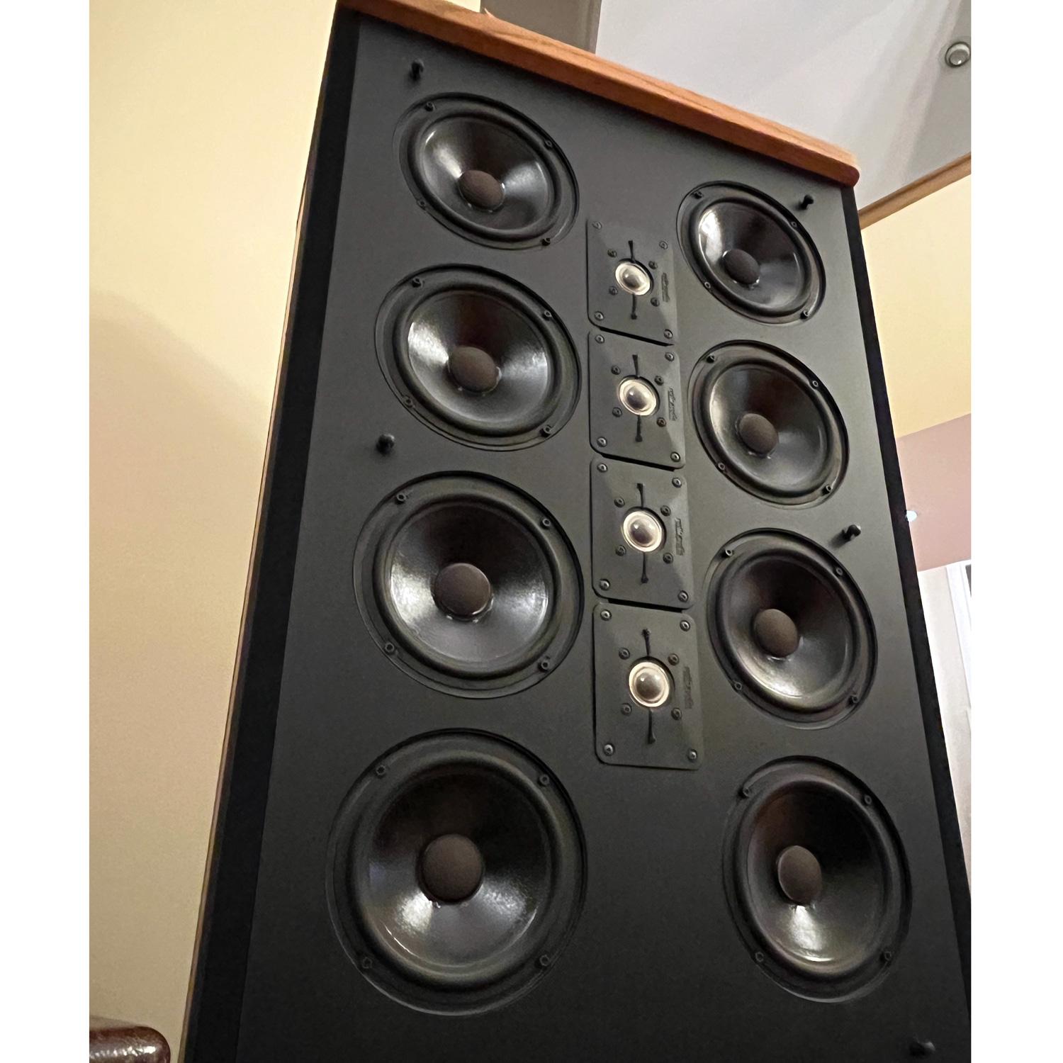 Late 20th Century Polk Audio SDA SRS Speakers with Isophase Crossover and Interconnect Cable