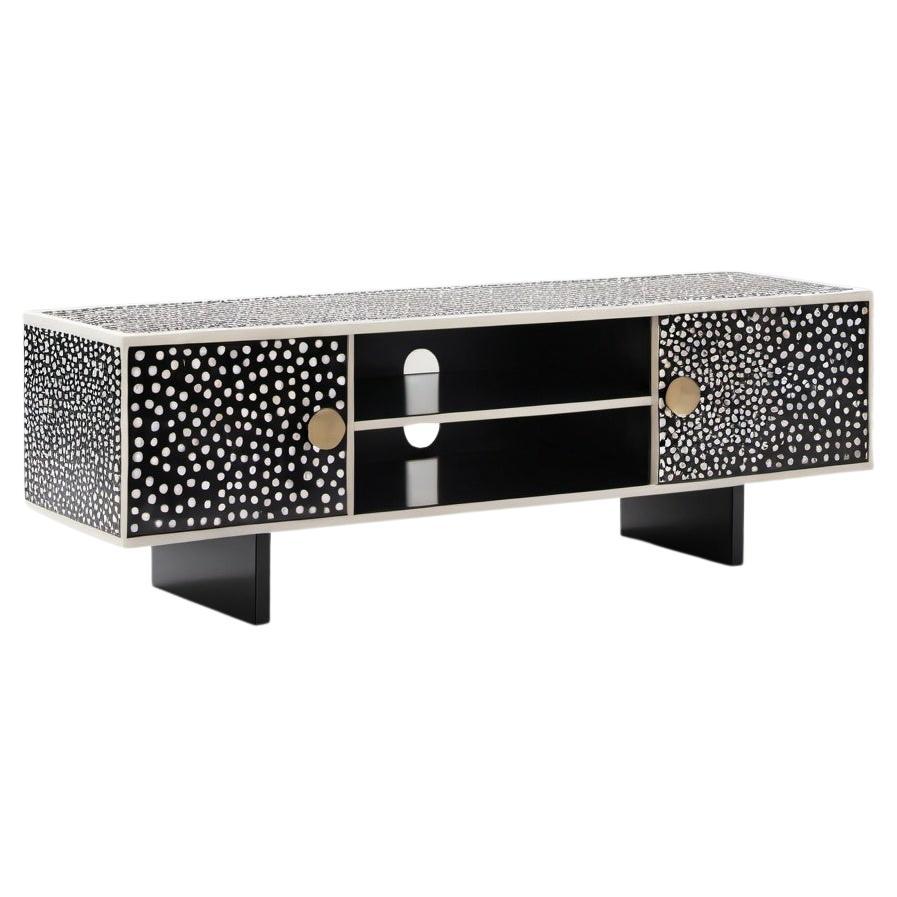 Polka Dot Black Inlay Medienkonsole