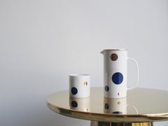 Polka Dot Chinese Linglong Porcelain 1 Teapot & 1 Cup Series
