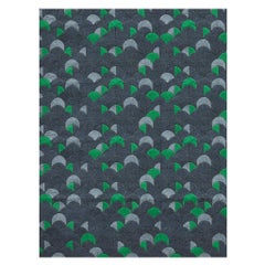 Polka Dot Style Customizable Cove Rectangle in Green X-Large