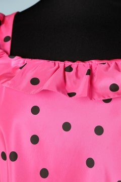 Polka dots 80's cocktail dress Nina Ricci "Haute Boutique"
