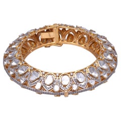 14k gold Polki Diamond Bracelet