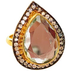 Polki Mirror Cubic Zircon Ring 