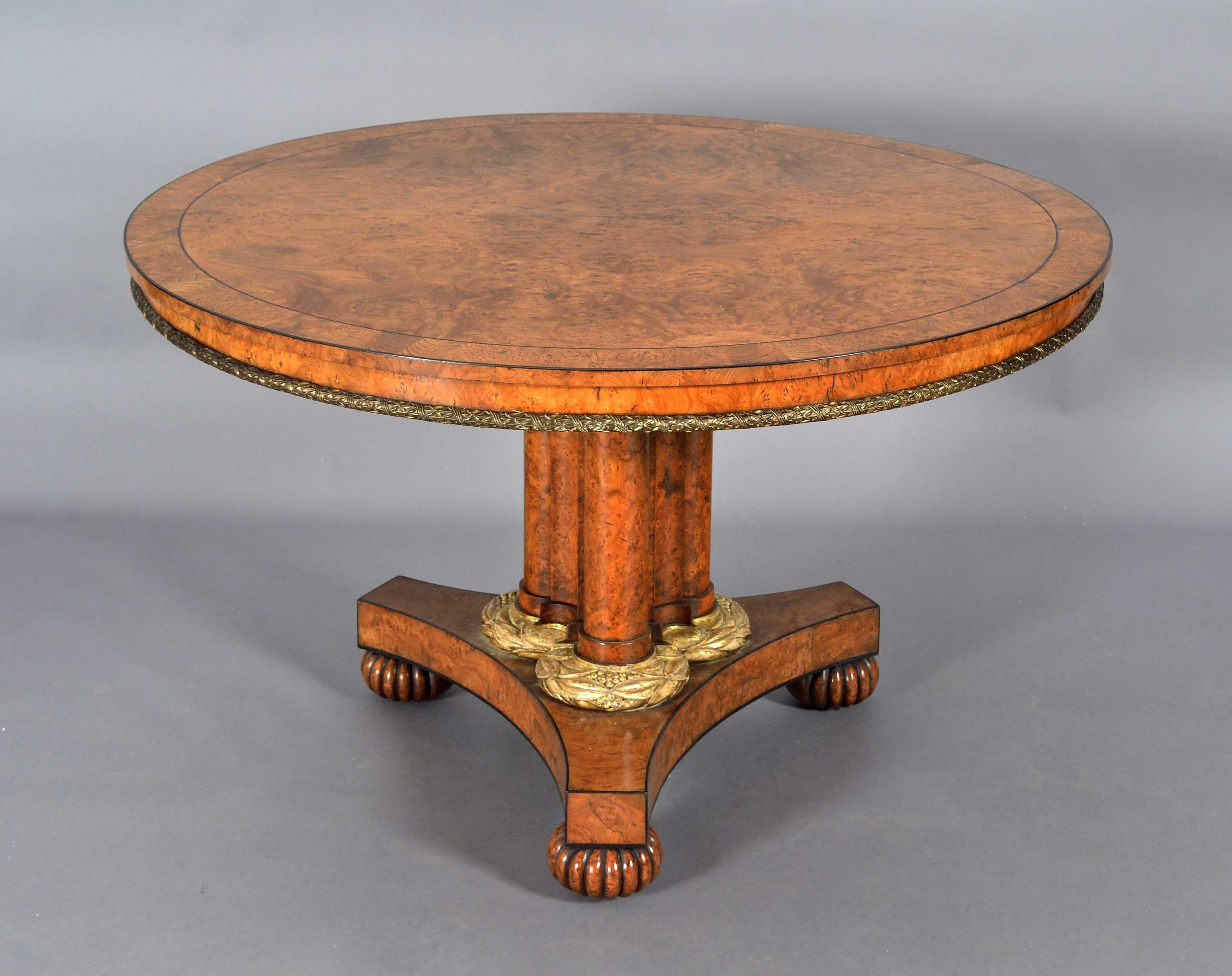 Mesa de centro Pollard de roble y parqué dorado Dorado en venta