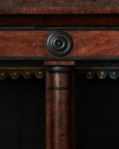 Pollard Oak Bookcase Architecturally Drawn, Early 19th Century